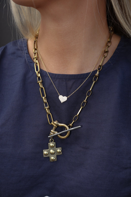 Cross Shackle Necklace