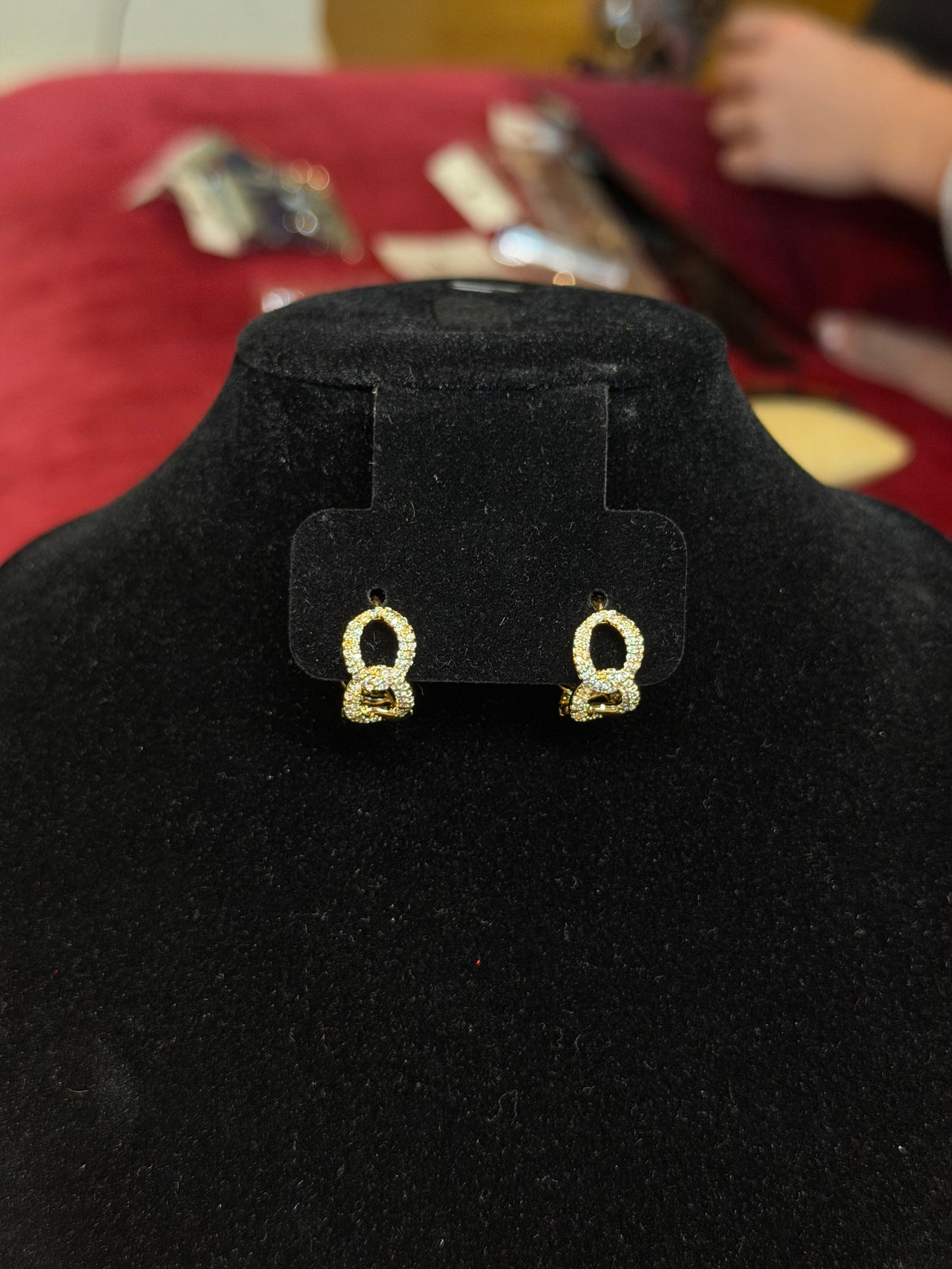 Chain Link Diamond Earrings