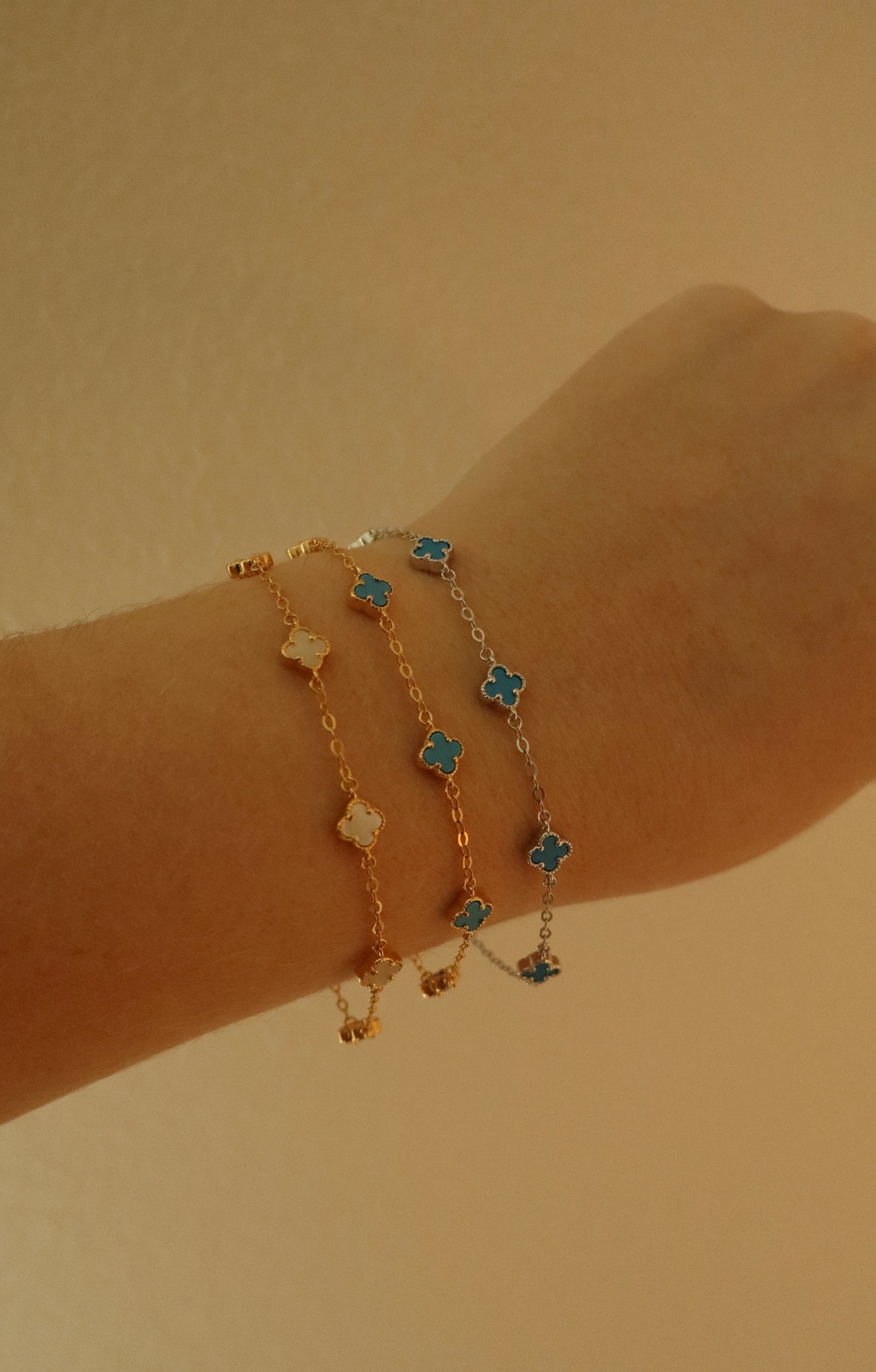 Gold Flower Bracelets