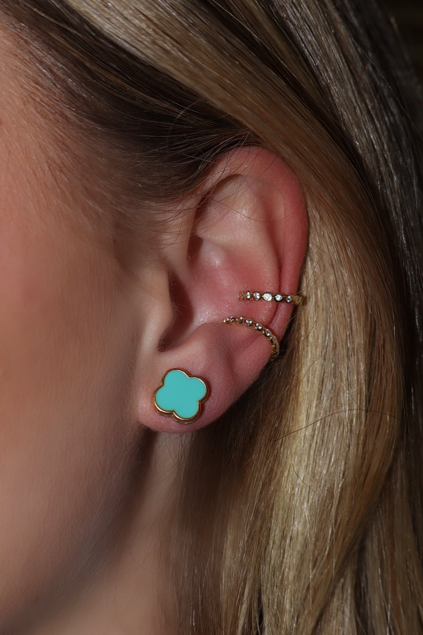 Gold Flower Earrings