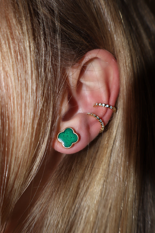 Gold Flower Earrings