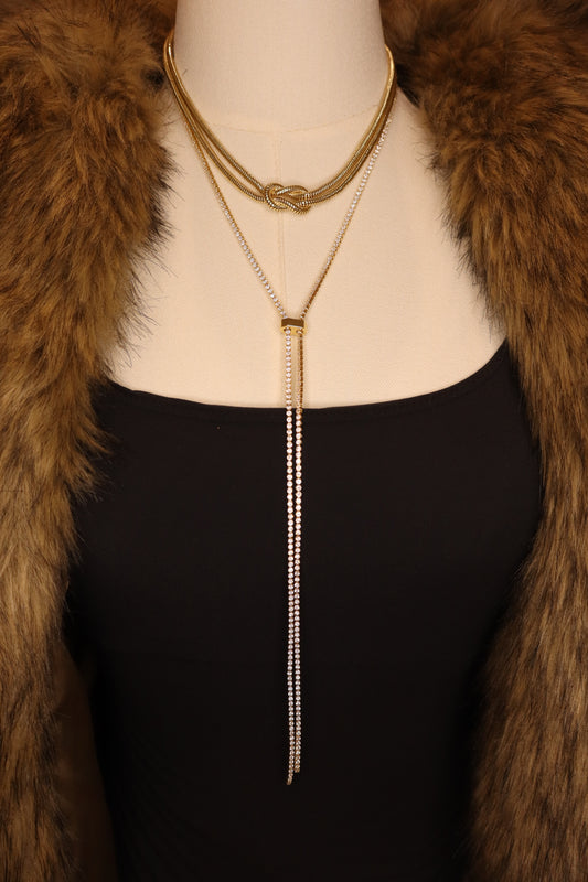 Gold Knotted Necklace