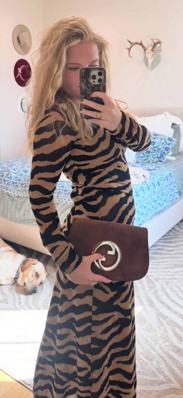 Zebra Midi Dress