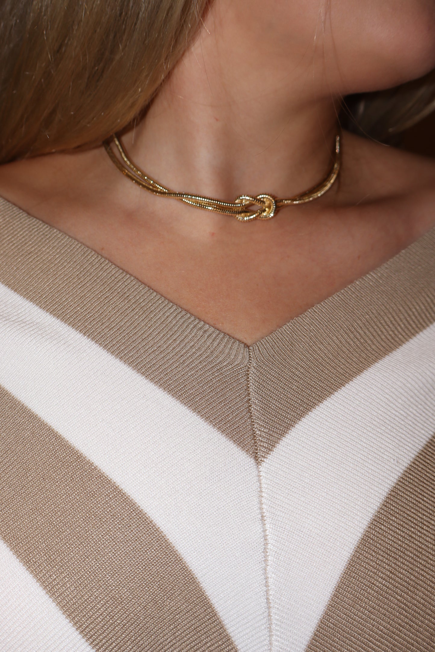 Gold Knotted Necklace