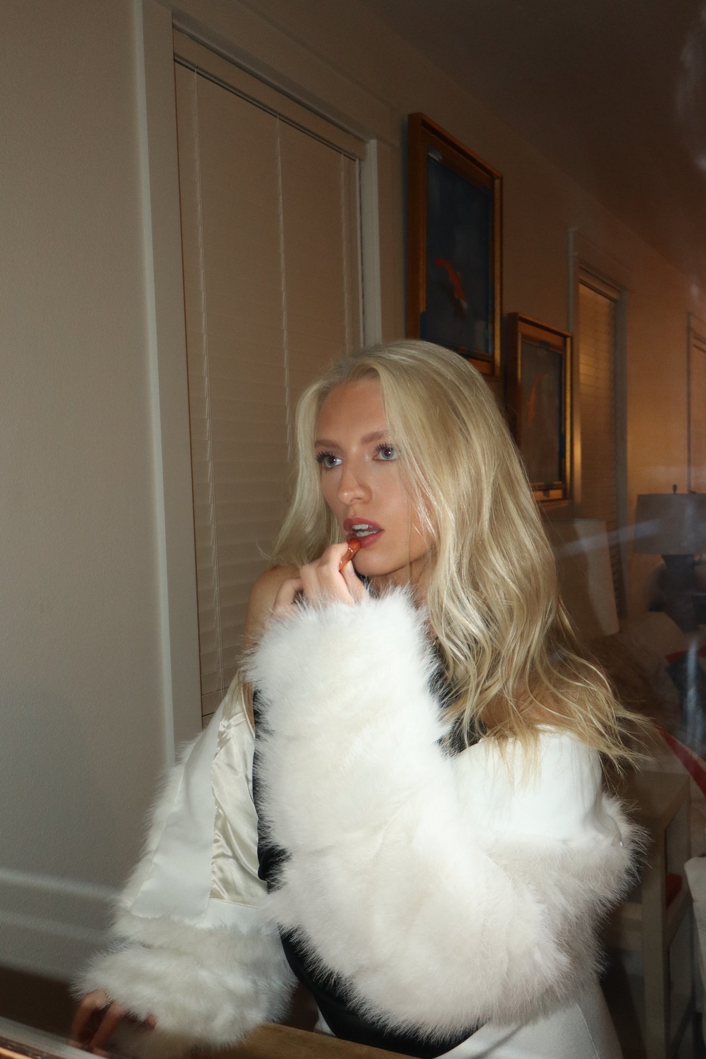 Handmade Bamboo Faux Fur Jacket