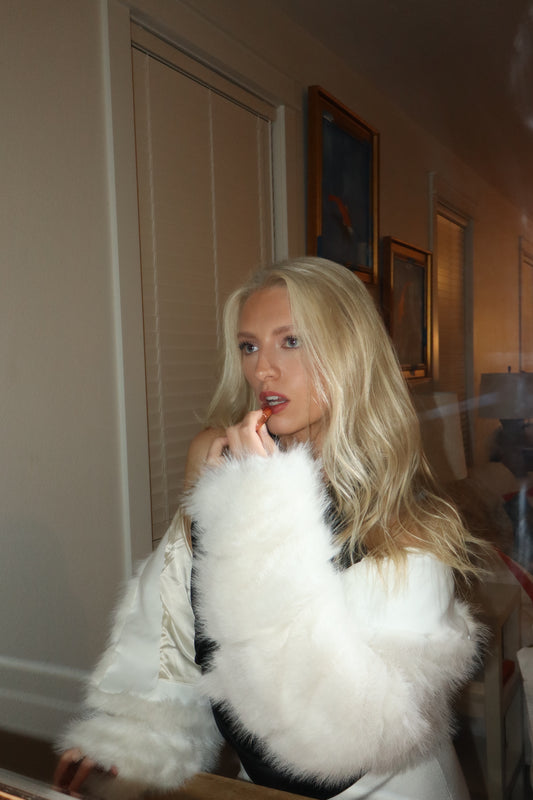 Handmade Bamboo Faux Fur Jacket