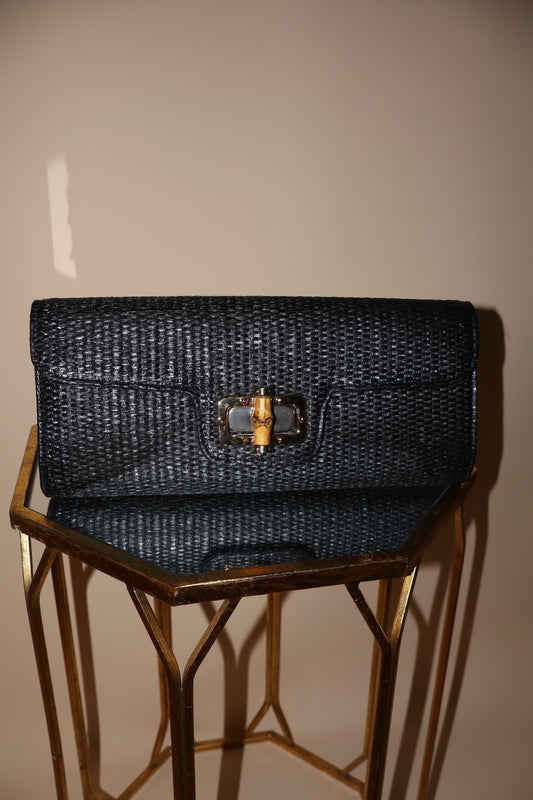Bamboo Clasp Clutch