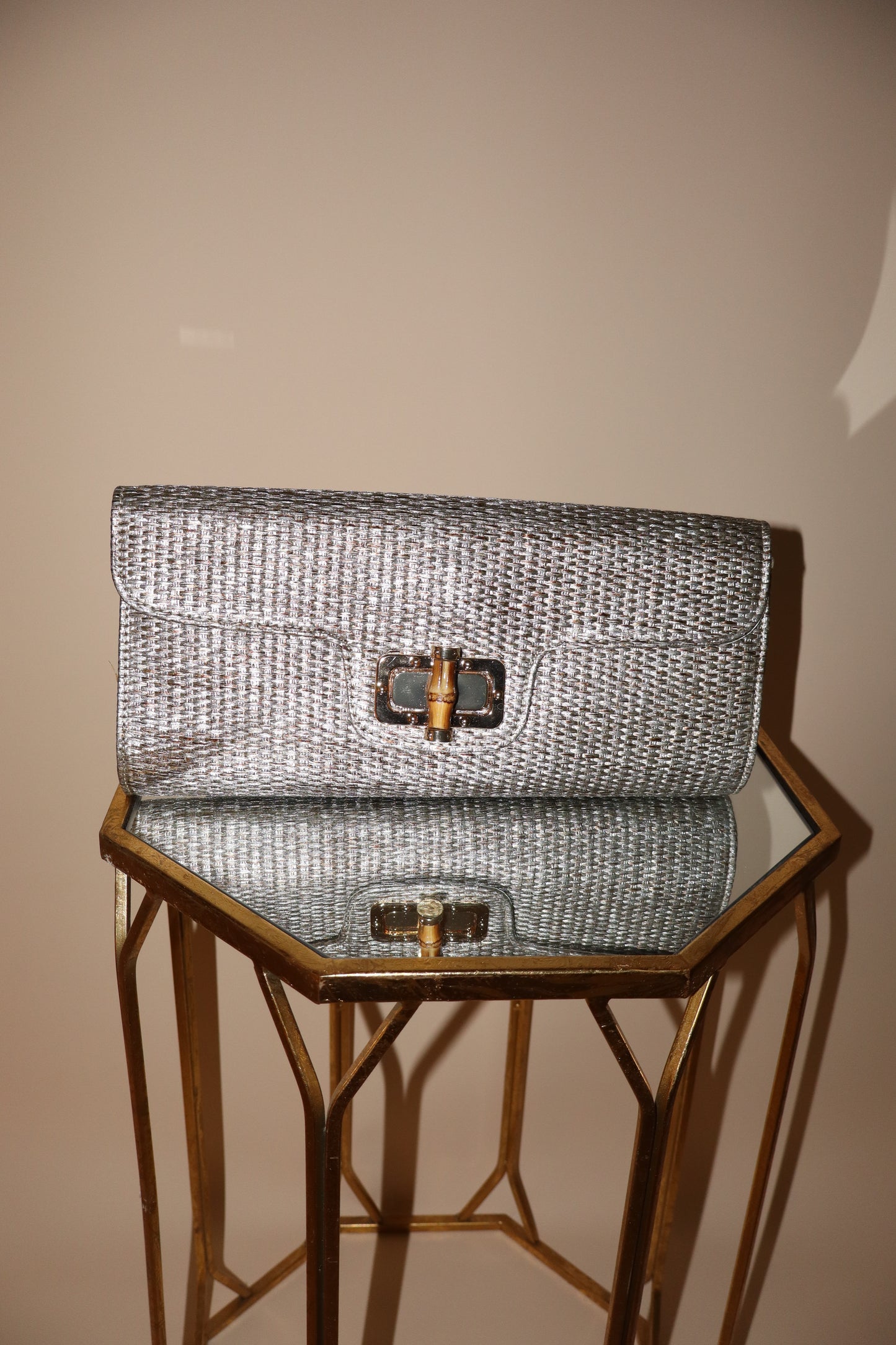 Bamboo Clasp Clutch