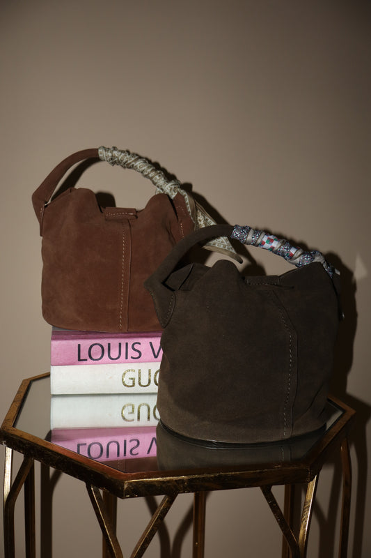 Suede Bucket Bag