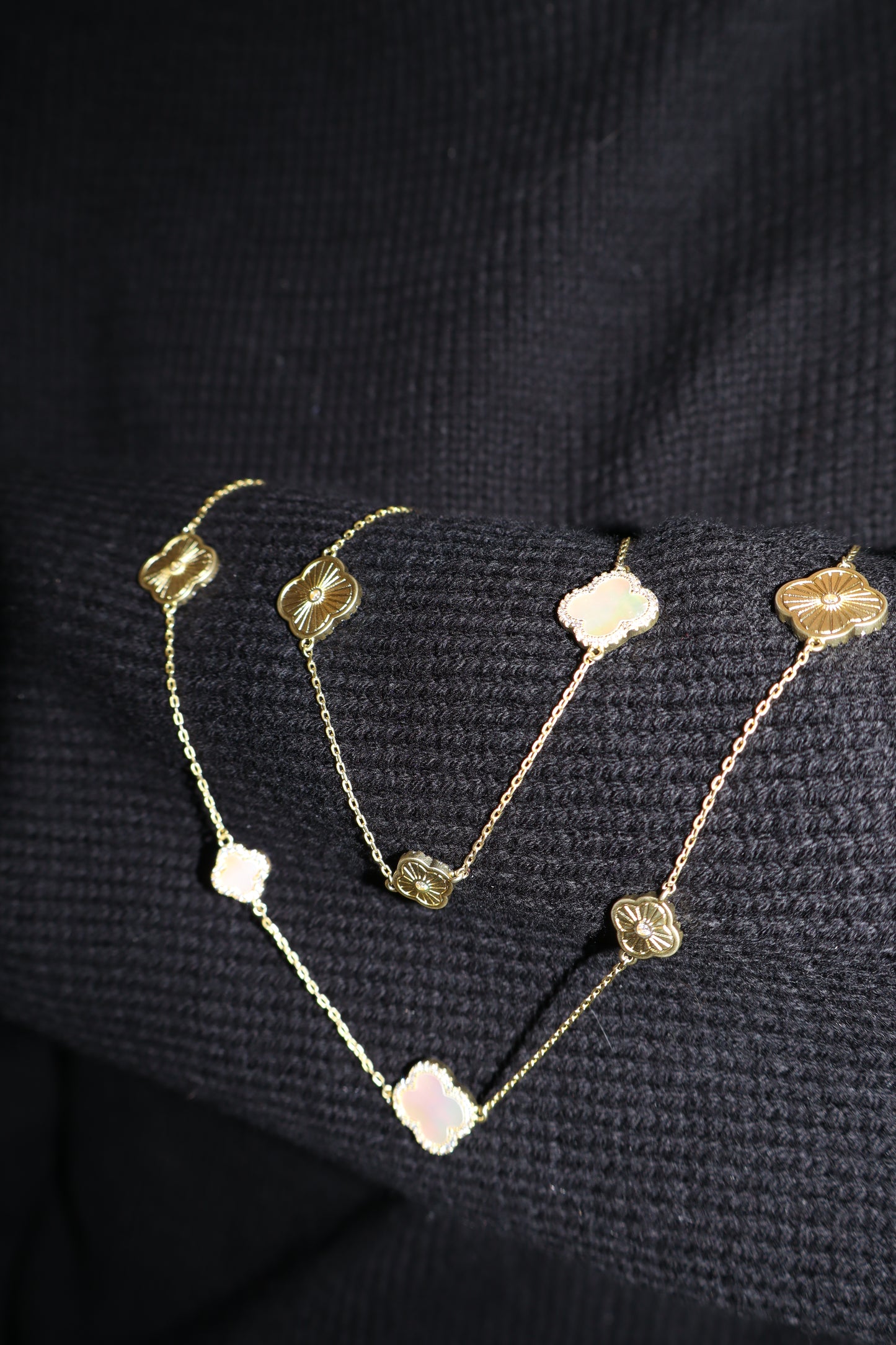 Long Flower Necklace