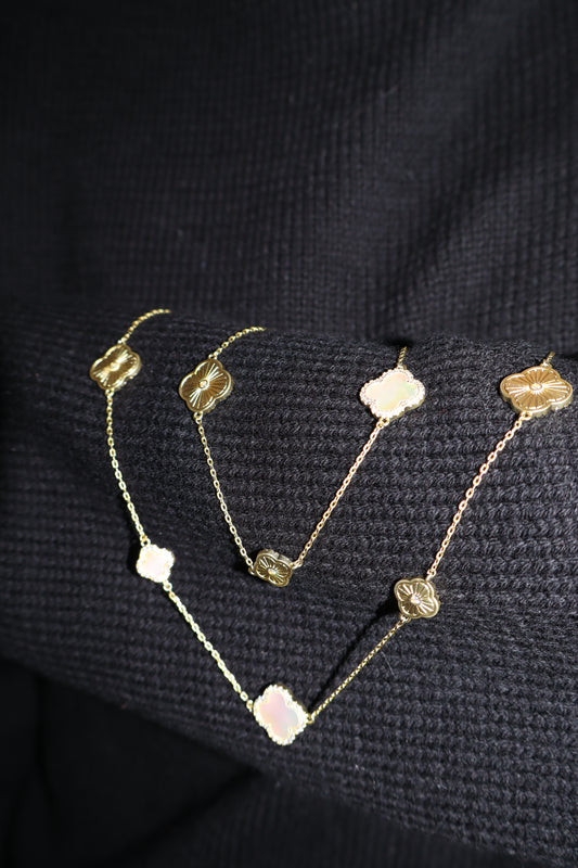 Long Flower Necklace