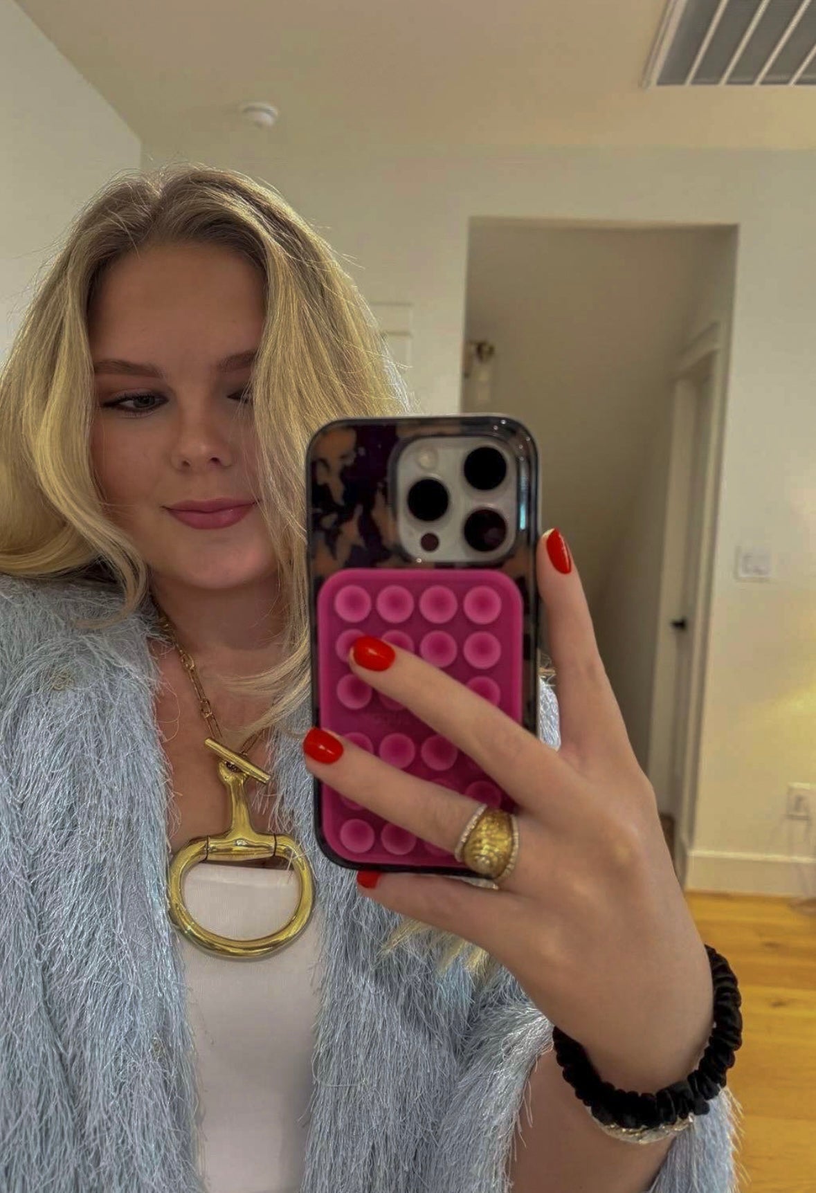 Gold Horse Bit Necklace