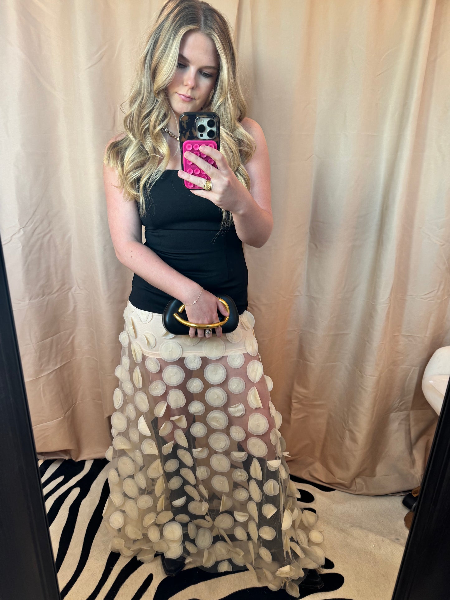 Tube Top Dress Polka Dot Design