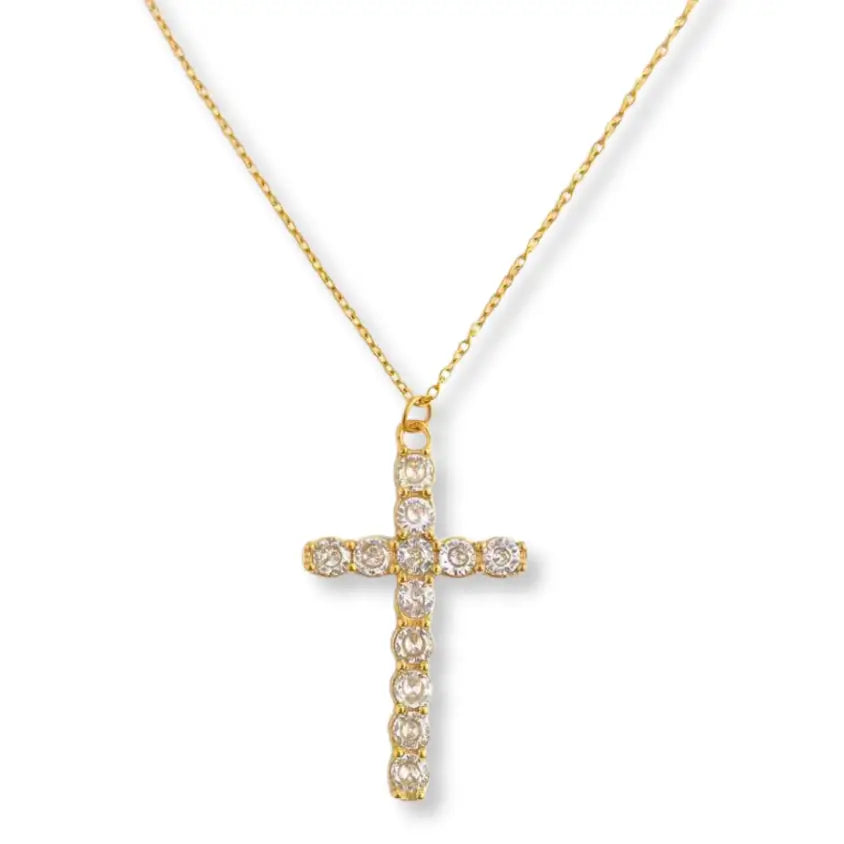 Cross Cz Necklace