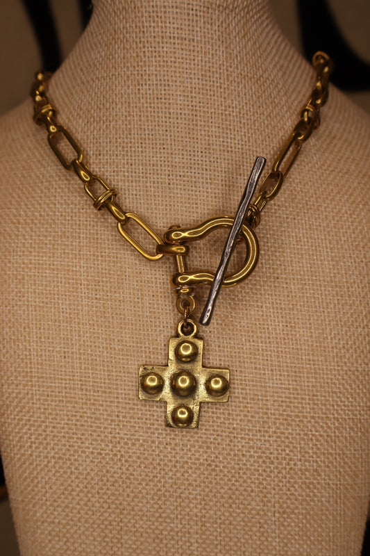 Cross Shackle Necklace