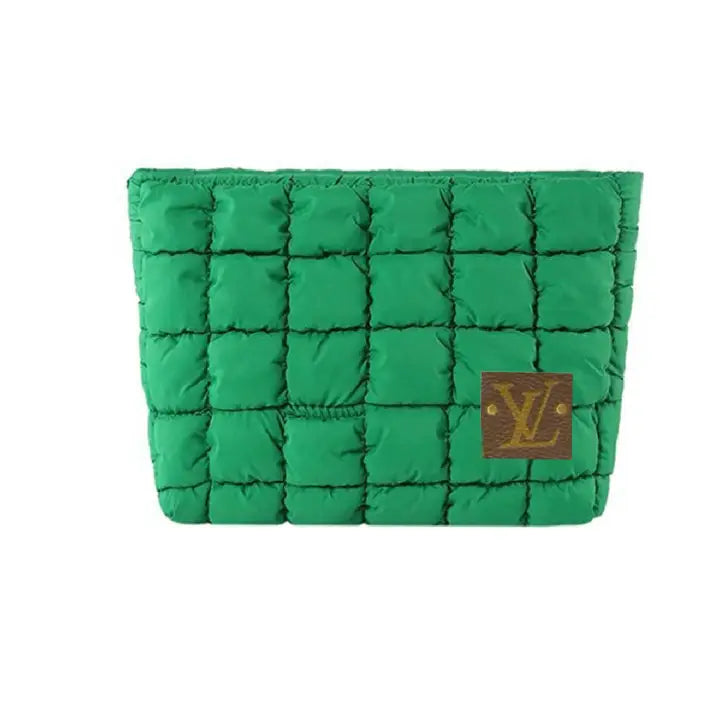 Green Puffer LV Cosmetic Bag