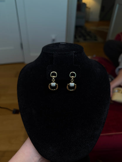 Gold Sparkle Bit Earrings
