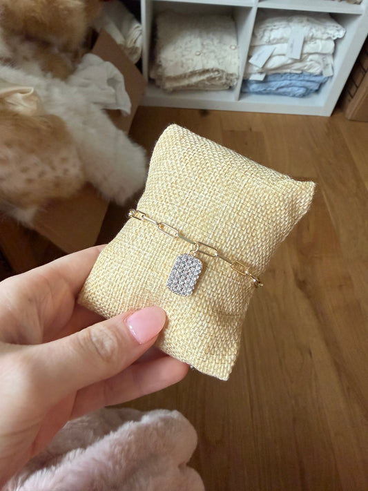 Gold Tag Bracelet