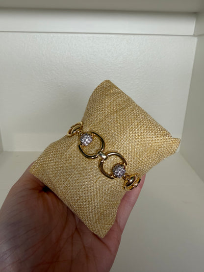 Double Diamond Bit Bracelet