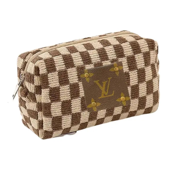 LV Small Checkered Cosmetic Bag