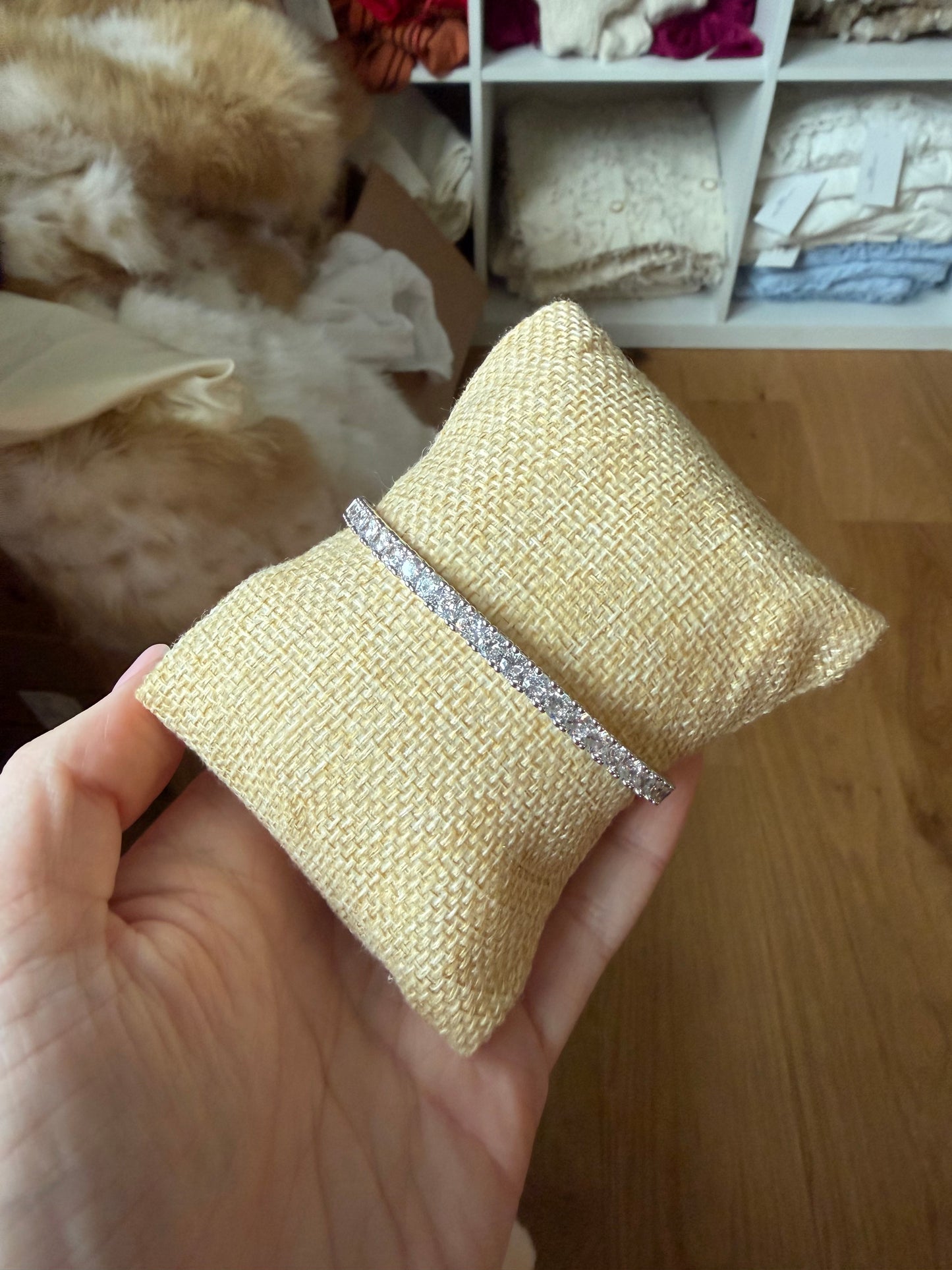 Silver Tennis Bangle