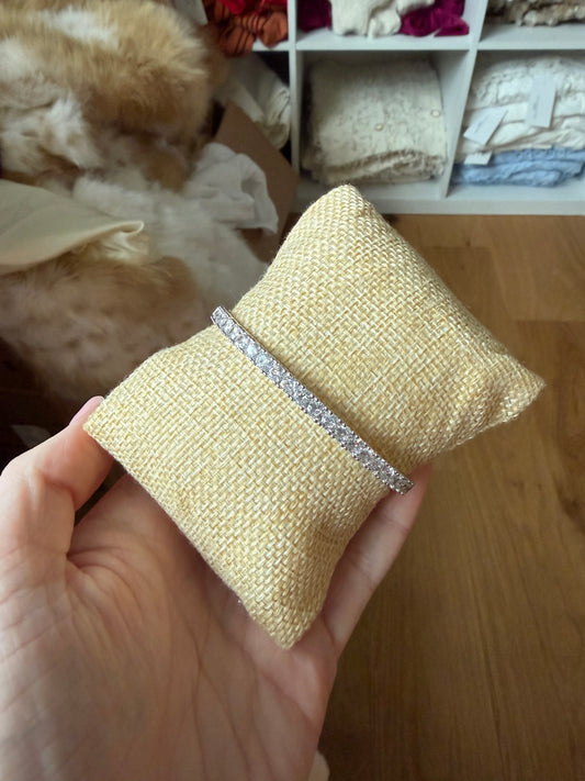 Silver Tennis Bangle