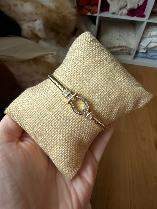 Gold Rope Bit Bracelet