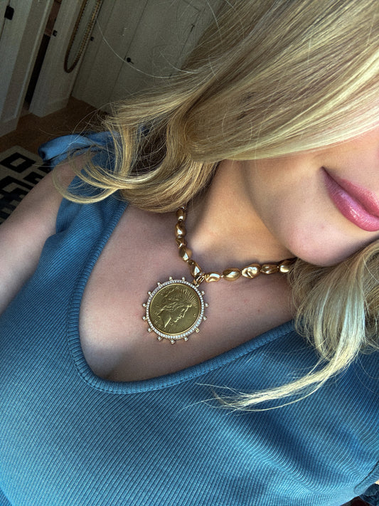 Goldie Luxe Coin Necklace