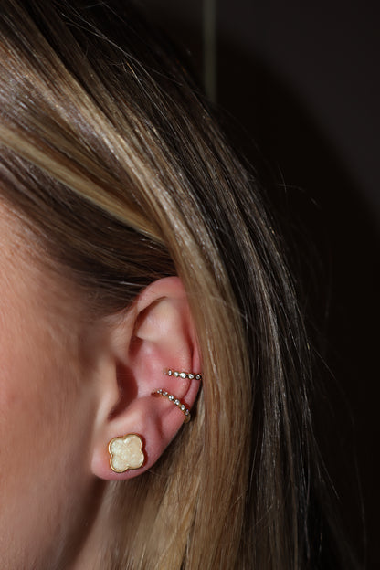 Gold Flower Earrings