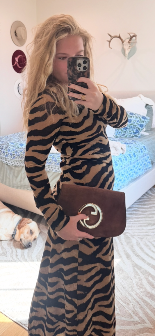 Zebra Midi Dress