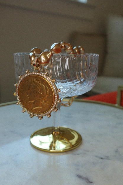 Goldie Luxe Coin Necklace