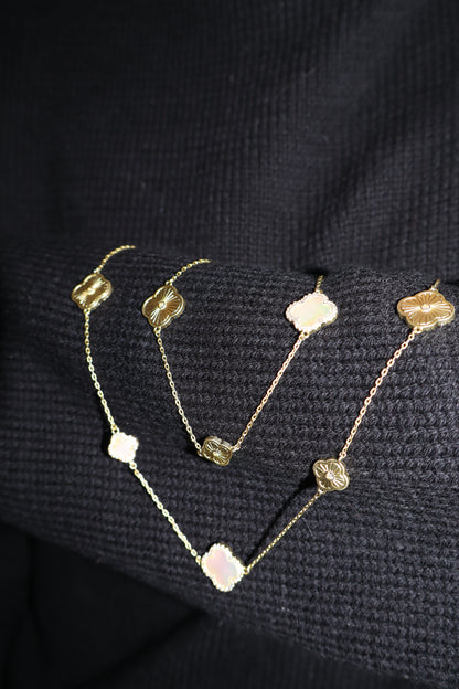 Long Flower Necklace