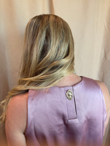 Satin Bubble Hem Top