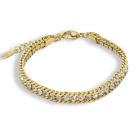 Chain Cz Tennis Bracelet