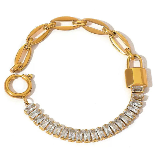 Baguette Lock Bracelet